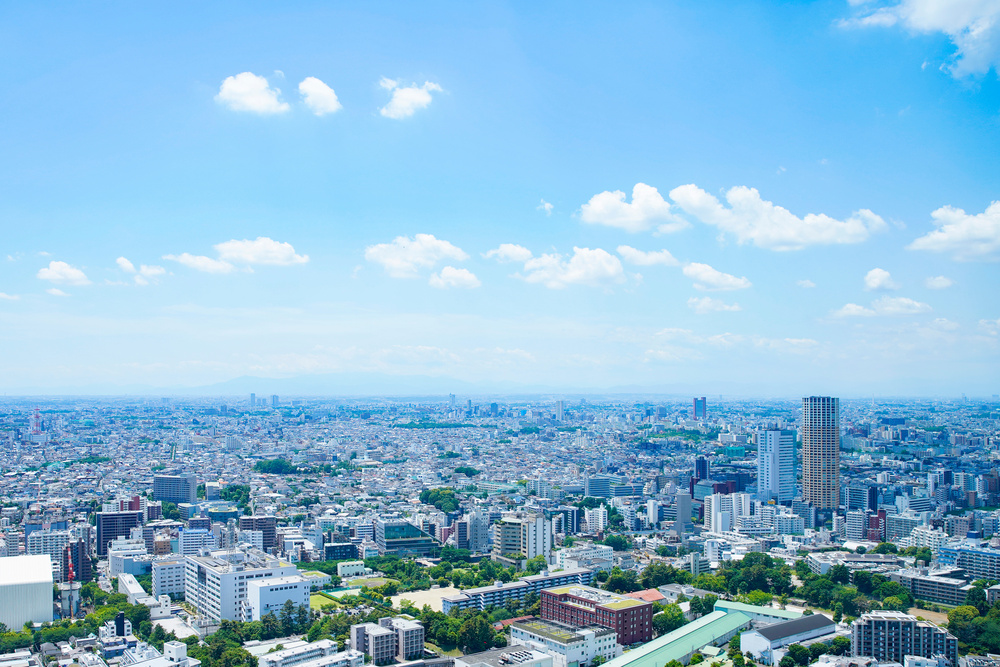 市街地の風景写真